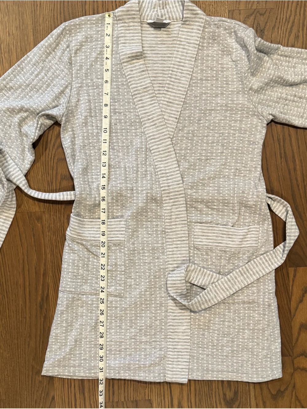 Charter Club Intimates Waffle-Knit Belted Robe - Picture 9 of 13